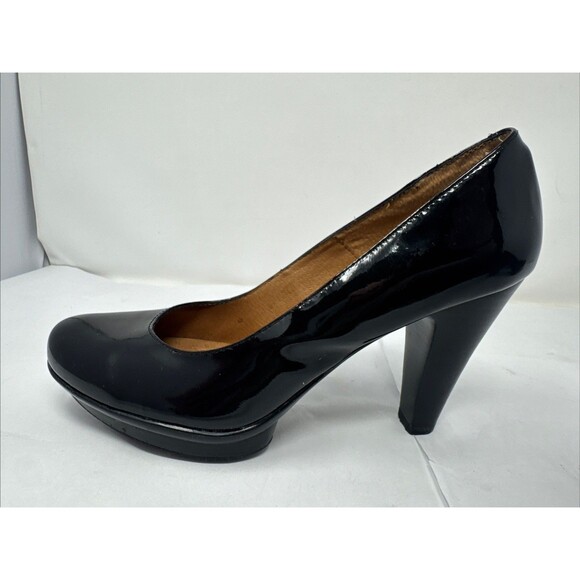 2x Sofft Lana Black & Brown Patent Leather Classic Pump Womens Size 8 M shoe - Picture 11 of 16